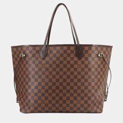 مملوكة مسبقًا Louis Vuitton Neverfull GM Ebene Cerise Damier Canvas Tote Bag