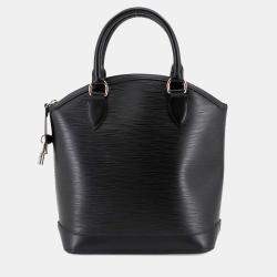 Pre Owned Louis Vuitton Lockit PM Noir Epi Leather Handbag