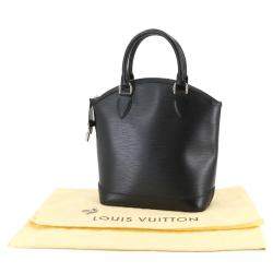 Pre Owned Louis Vuitton Lockit PM Noir Epi Leather Handbag