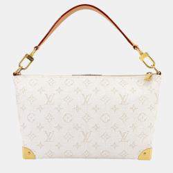 مملوكة مسبقًا حقيبة لوي فيتون بوبو ترنك قماش مونوجرام أوف وايت