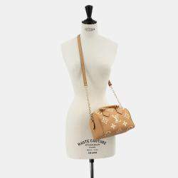 مملوكة مسبقًا حقيبة يد لوي فيتون سبيدي باندوليير 20 أرزونا كريم مونوجرام إمبرينت جلد