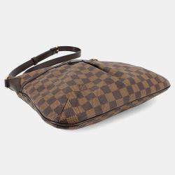 Pre Owned Louis Vuitton Bloomsbury PM Ebene Damier Canvas Shoulder Bag