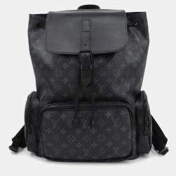 مملوكة مسبقًا Louis Vuitton Trio Backpack Black Monogram Eclipse Canvas Backpack