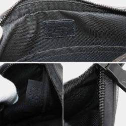 Pre Owned Louis Vuitton Trio Messenger Noir Monogram Shadow Leather Shoulder Bag