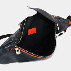 Pre Owned حقيبة جسم كانفاس كوبالت دايملر ابيوني ديسك فري بومباج لويس فيتون