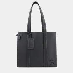 مملوكة مسبقًا Louis Vuitton Aerogram Takeoff Black Leather Tote Bag
