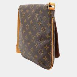 Pre Owned Louis Vuitton Musette Salsa Short Brown Monogram Canvas Shoulder Bag