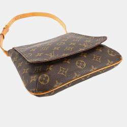 Pre Owned Louis Vuitton Musette Salsa Short Brown Monogram Canvas Shoulder Bag