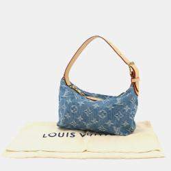 مملوكة مسبقًا حقيبة يد لوي فيتون هيلز بوكيت جينز أزرق مونوغرام