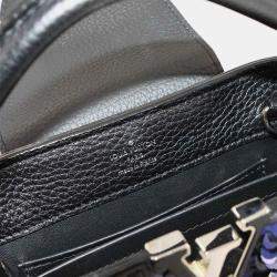 مملوكة مسبقًا Louis Vuitton Capucines Mini Black/Navy Taurillon Leatherand Sequins Satchel Bag