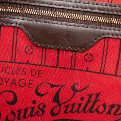 Pre Owned Louis Vuitton Brown Damier Ebene Neverfull GM