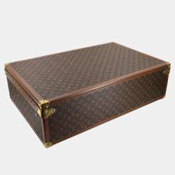 مملوكة مسبقًا حقيبة ترانك لوي فيتون مونوجرام ألزر 75 بنية اللون