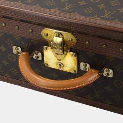 مملوكة مسبقًا حقيبة ترانك لوي فيتون مونوجرام ألزر 75 بنية اللون