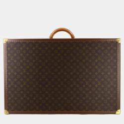 مملوكة مسبقًا حقيبة ترانك لوي فيتون مونوجرام ألزر 75 بنية اللون