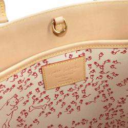 Pre Owned Louis Vuitton Travel With On The Go Organizer Tote Shoulder Bag Beige