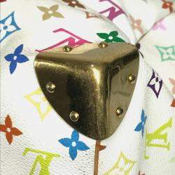 مملوكة مسبقًا Louis Vuitton Monogram Multicolore Keepall 45 Handbag Canvas And Available In Blanc White