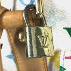 مملوكة مسبقًا Louis Vuitton Monogram Multicolore Keepall 45 Handbag Canvas And Available In Blanc White