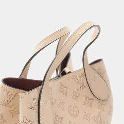 مملوكة مسبقًا Louis Vuitton Blossom Pm Mahina Handbag Leather Beige