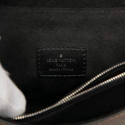 Pre Owned Louis Vuitton Black/Brown Monogram Reverse and Epi Printed Kabuki Masks Pochette