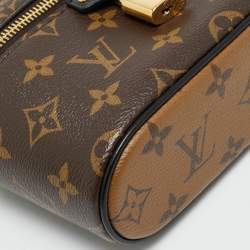 Pre Owned Louis Vuitton Vanity Monogram Reverse Canvas Chain Pouch