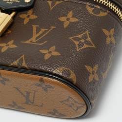 Pre Owned Louis Vuitton Vanity Monogram Reverse Canvas Chain Pouch