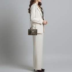 Pre Owned Louis Vuitton Vanity Monogram Reverse Canvas Chain Pouch