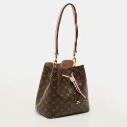 Pre Owned Louis Vuitton NeoNoe Rose Poudre Monogram Canvas Bucket Bag