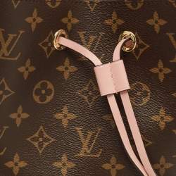 Pre Owned Louis Vuitton NeoNoe Rose Poudre Monogram Canvas Bucket Bag