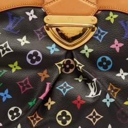Pre Owned Louis Vuitton Ursula Multicolor Monogram Canvas and Leather Bag