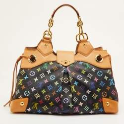 Pre Owned Louis Vuitton Ursula Multicolor Monogram Canvas and Leather Bag