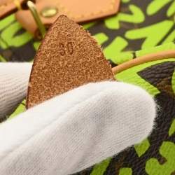 مملوكة مسبقًا حقيبة لويس فيتون سبييدي 30 غرافيتي مونوجرام أخضر