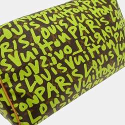 مملوكة مسبقًا حقيبة لويس فيتون سبييدي 30 غرافيتي مونوجرام أخضر