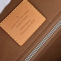 مملوكة مسبقًا Louis Vuitton Brown Leather Christopher GM Backpack