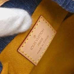 مملوكة مسبقًا حقيبة لوي فيتون بليتي دينيم مونوغرام أزرق