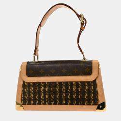 Pre Owned حقيبة لويس فويتون توييدي مونوجرام قماش مغلفة بني