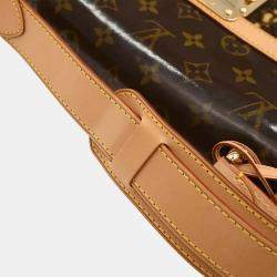 Pre Owned حقيبة لويس فويتون توييدي مونوجرام قماش مغلفة بني