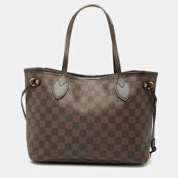 Pre Owned Louis Vuitton Brown Damier Ebene Neverfull PM