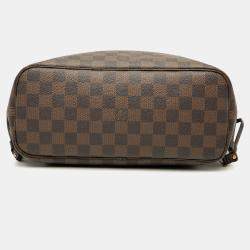 Pre Owned Louis Vuitton Brown Damier Ebene Neverfull PM