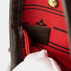 Pre Owned Louis Vuitton Brown Damier Ebene Neverfull PM