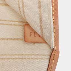 Pre Owned Louis Vuitton White Damier Azur Neverfull GM