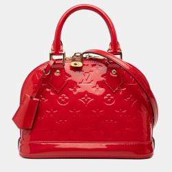 مملوكة مسبقًا Louis Vuitton Red Monogram Vernis Alma BB