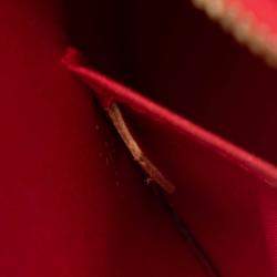 Pre Owned Louis Vuitton Red Monogram Vernis Alma BB