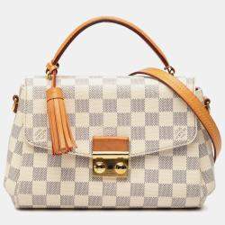 مملوكة مسبقًا Louis Vuitton White Damier Azur Croisette
