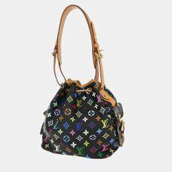 مملوكة مسبقًا Louis Vuitton Black Monogram Multicolor Petite Noe Handbag