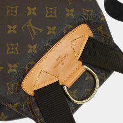 Pre Owned Louis Vuitton Monogram Montsouris GM Brown Canvas Backpack