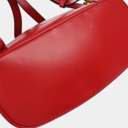 Pre Owned حقيبة ظهر لويس فويتون مونتسوريه أبي أحمر موناكو إصدار محدود مقاس متوسط