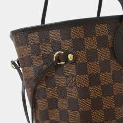 مملوكة مسبقًا Louis Vuitton Damier Neverfull Mm Shoulder Tote Bag