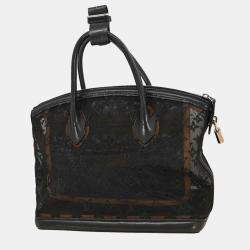 مملوكة مسبقًا حقيبة لويس فيتون لوكيت شفافة مونوغرام سوداء