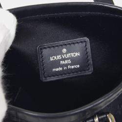 مملوكة مسبقًا Louis Vuitton Black Monogram Satin Little Bucket Handbag