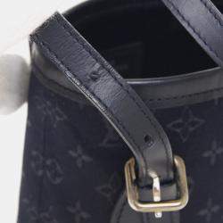 مملوكة مسبقًا Louis Vuitton Black Monogram Satin Little Bucket Handbag